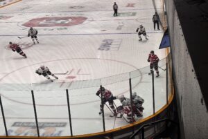 Frankie Marrelli (Ottawa) grinds the puck down in defensive zone at TD Place on March 21, 2026