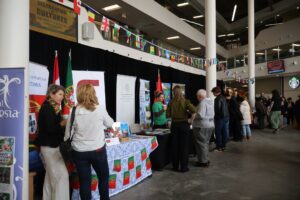 Students explore cultural displays from around the world during Algonquin College’s Celebration of Cultures event.