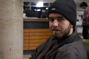 Plumbing student Caleb Hutchinson is staying at Algonquin over the course of the summer.