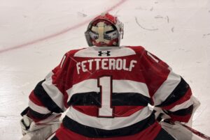 Ryder Fetterolf takes warmups in preparation for game one at TD Place on March 27, 2026.