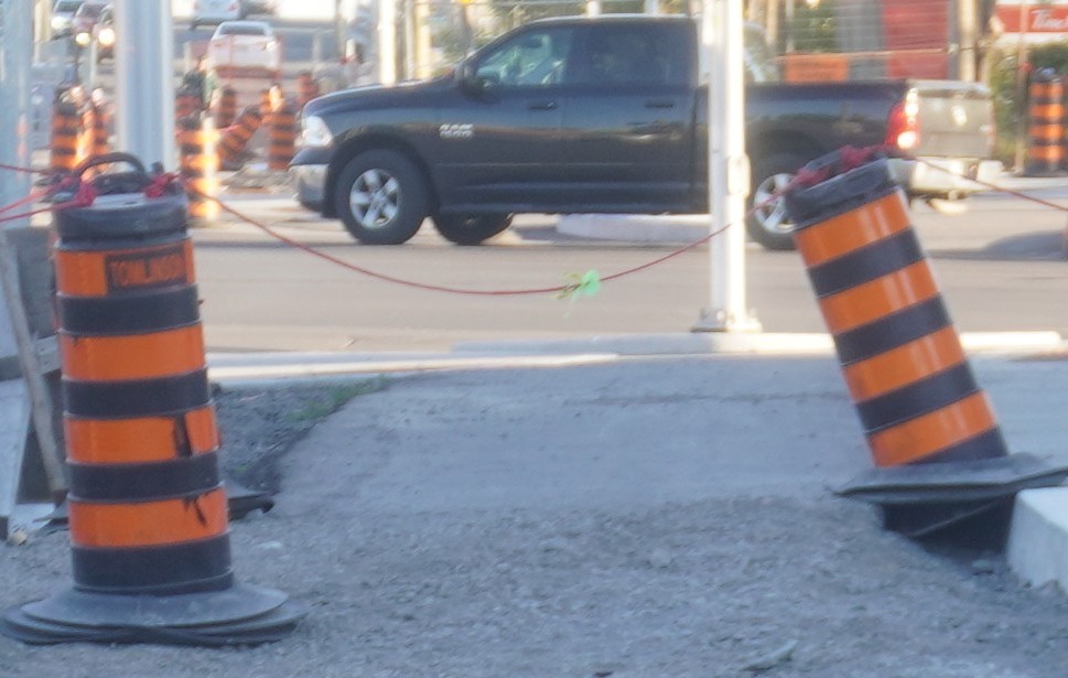 Construction on Bank and Heron.