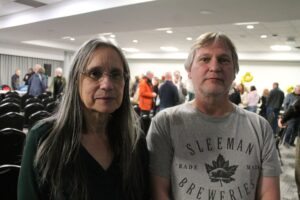 Pauline Budd and Dave Hay say the debate helped clarify candidate's positions. While Budd left feeling confirmed in her choice, Hay is still considering who he will vote for.