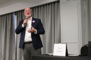 Ward 9 incumbent Sean Devine says his track record of transparency and community engagement will continue if re-elected.