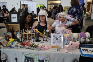 Members of the AC Animanga Club at their booth during Clubsfest.