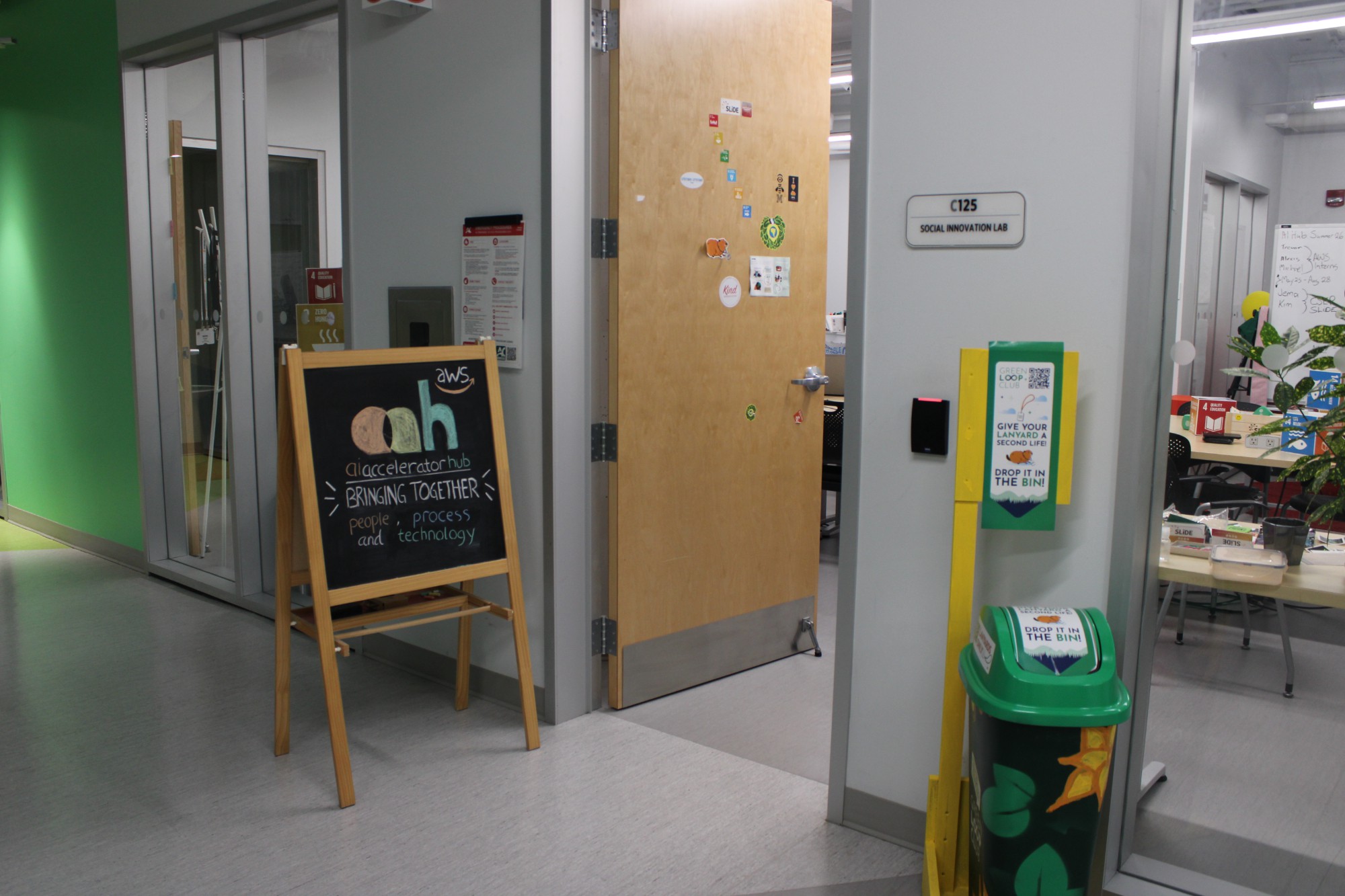 The donation bin in C125.